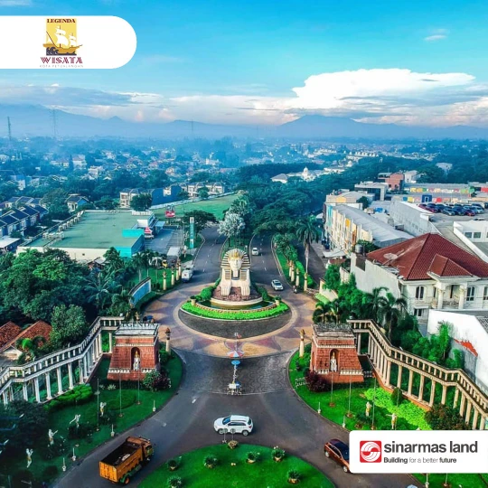 Legenda Wisata Cibubur — Gerbang utama kawasan, Kota Petualangan Sinarmas Land
