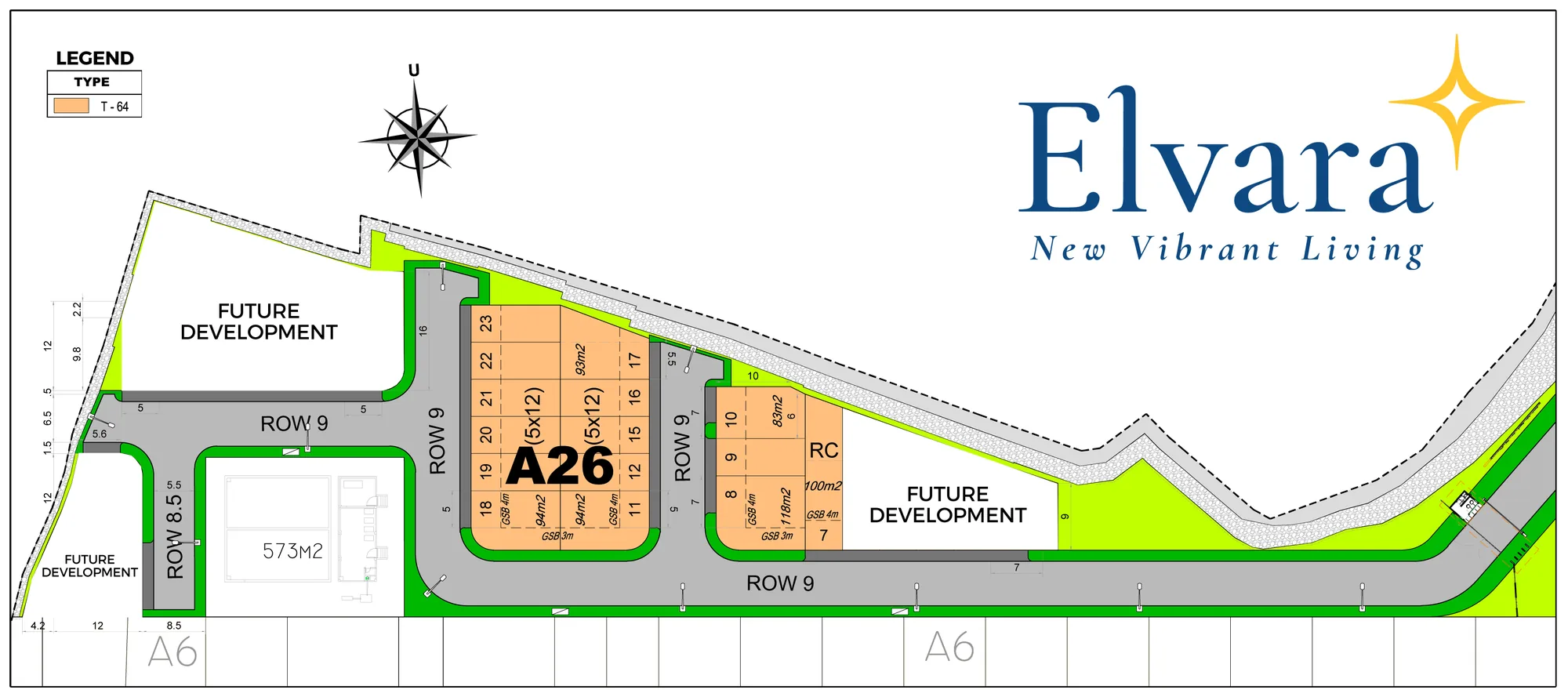 Siteplan Elvara — Legenda Wisata Cibubur, Blok A26