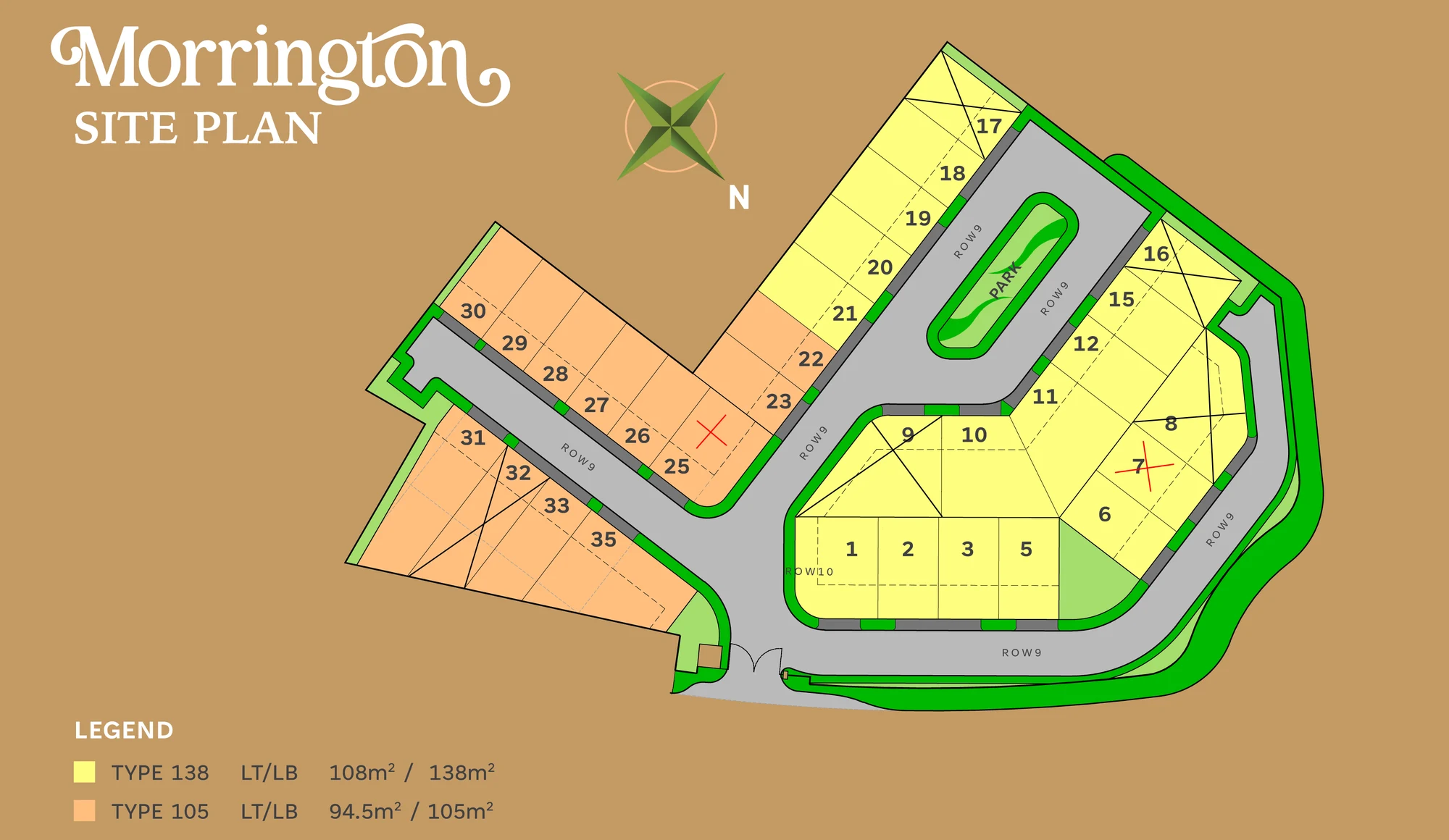 Siteplan Morrington — Blok C11 Legenda Wisata Cibubur